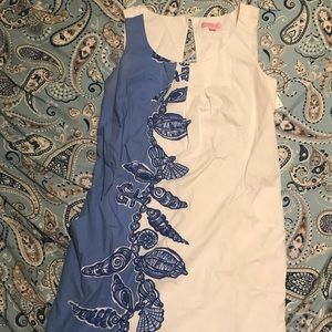Size 2 Blue and White Lily Pulitzer Dress Pockets!